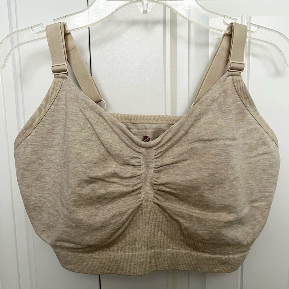 Kindred Bravely Sublime® Bamboo Hands-Free Pumping Lounge & Sleep Bra - S Busty